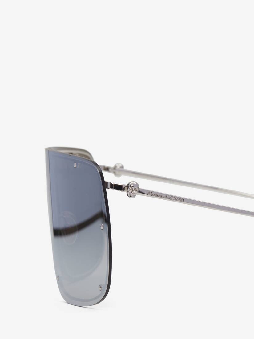 Skull Mask Sunglasses in Grey/silver - 4