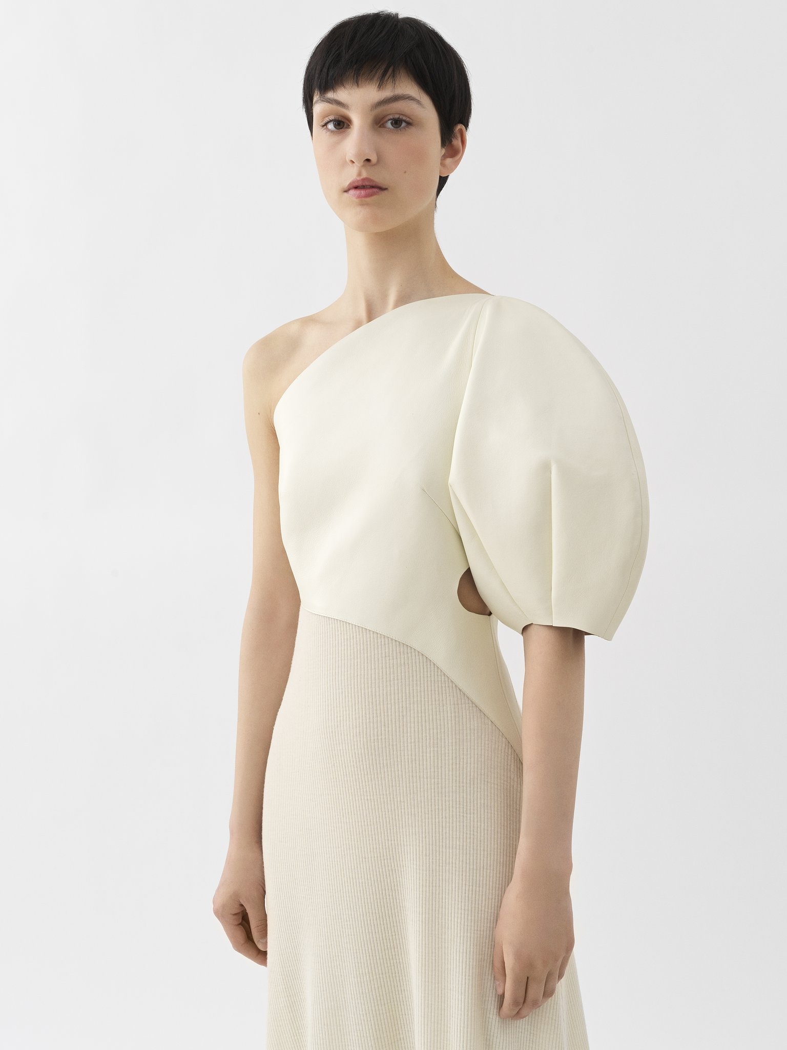 ASYMMETRICAL MIDI DRESS - 2
