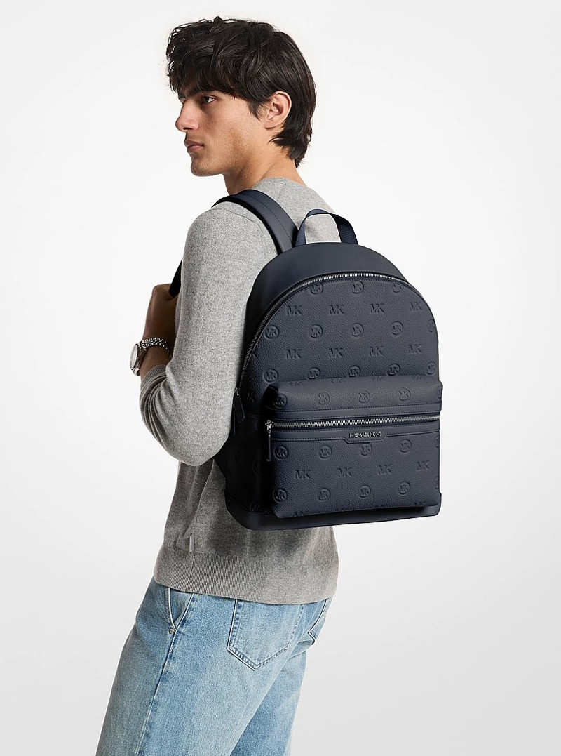 Cooper Medium Logo Debossed Dome Backpack 4