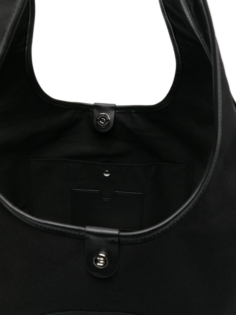 logo-embroidered cotton tote bag 5