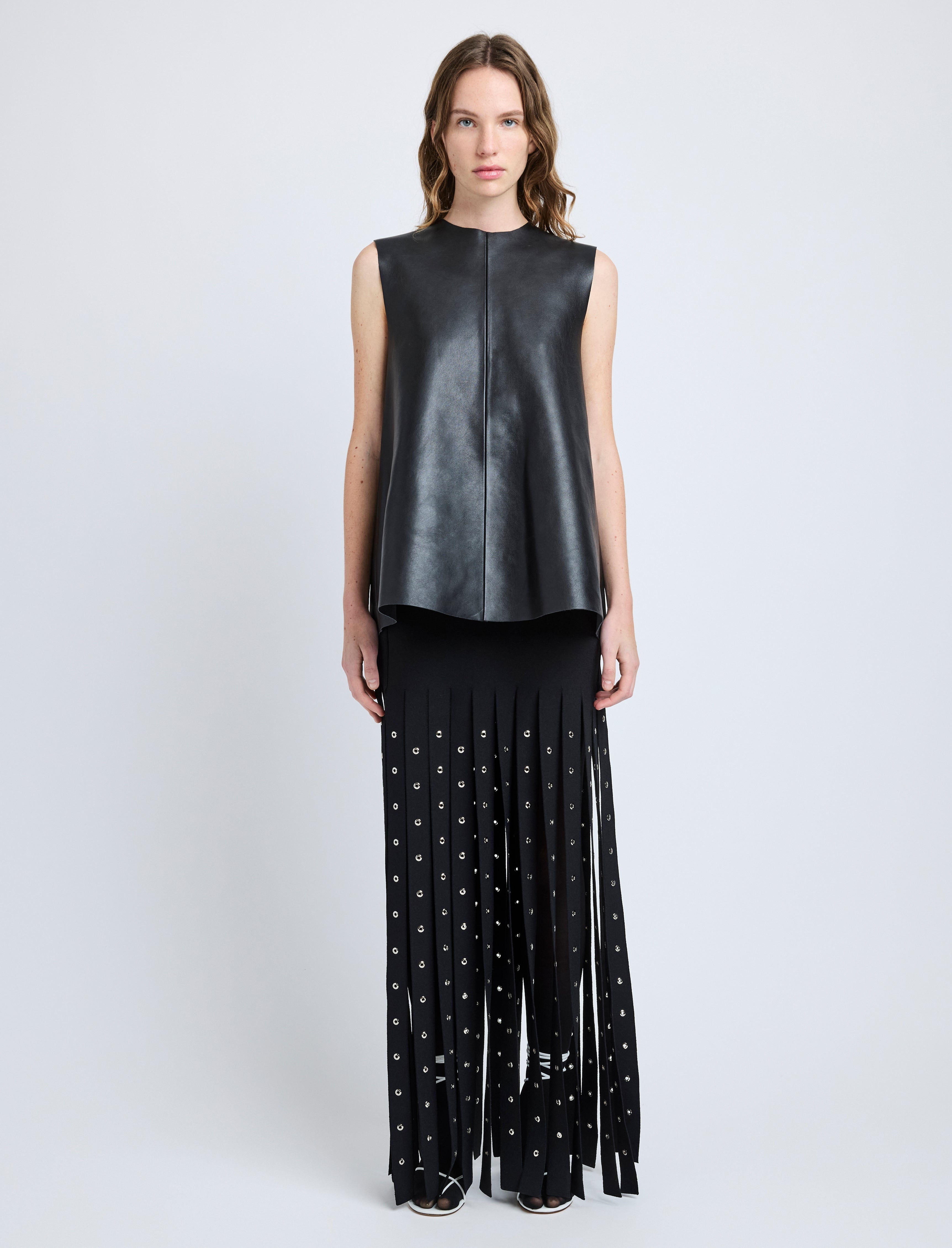Effe Skirt in Compact Viscose Knit - 2