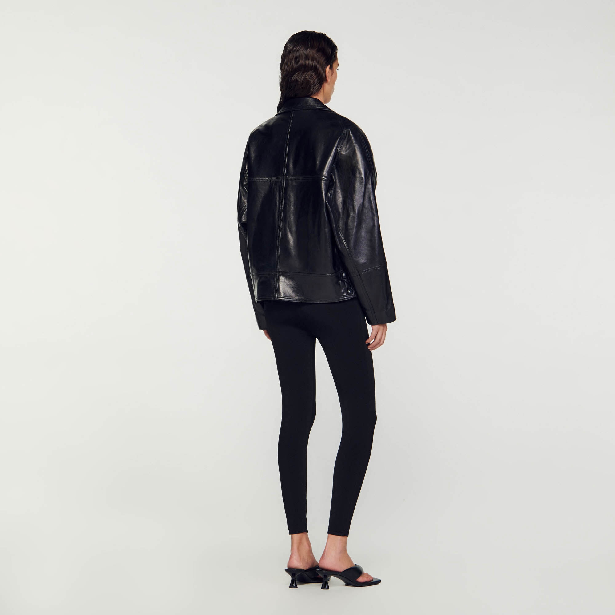 OVERSIZED LEATHER JACKET - 6