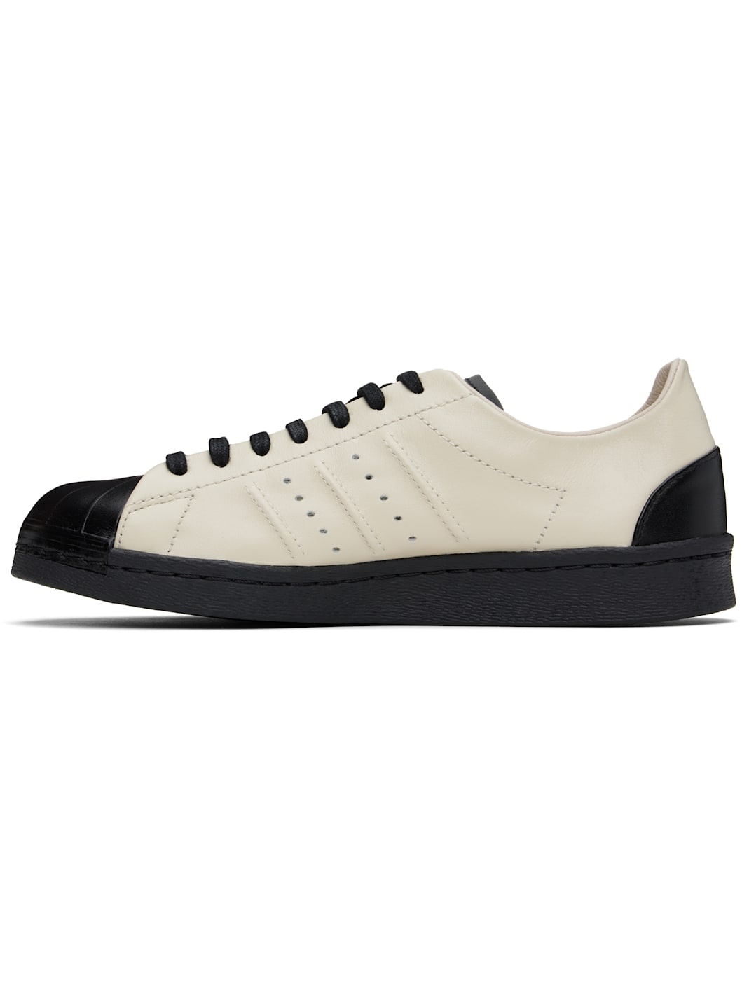 Black & Off-White Superstar Sneakers - 3