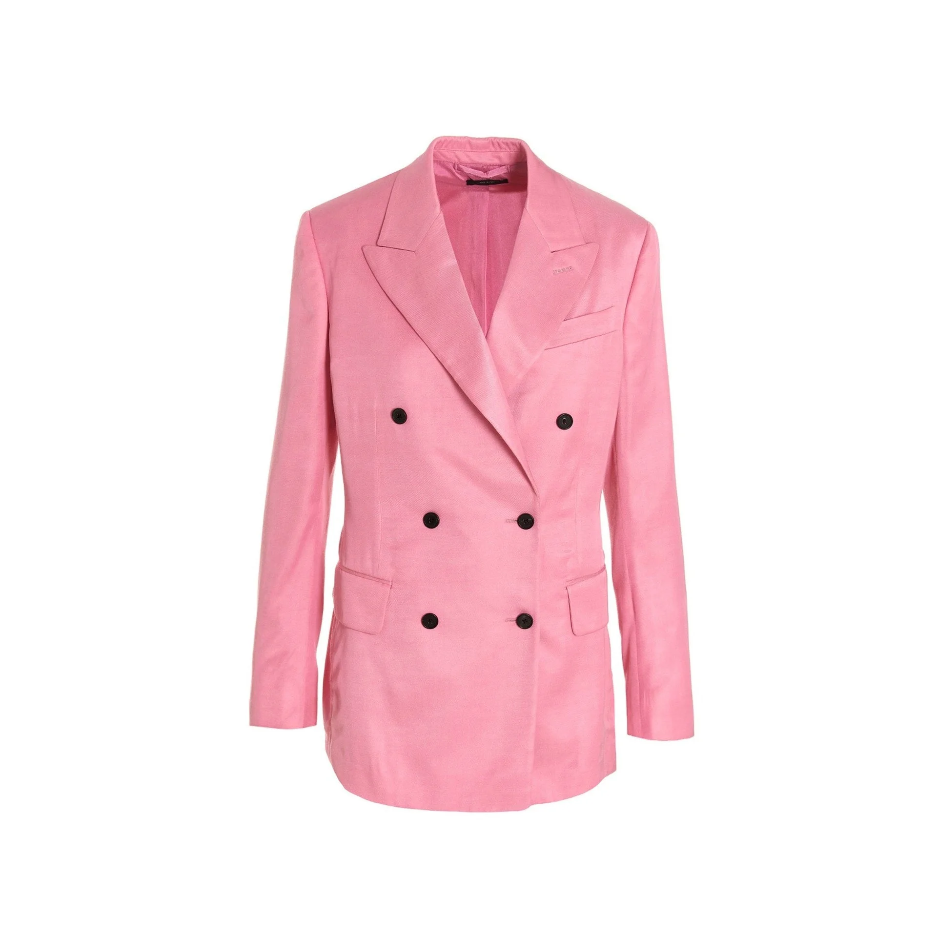 Tom Ford Double-Breasted Blazer Pink Viscose - 1