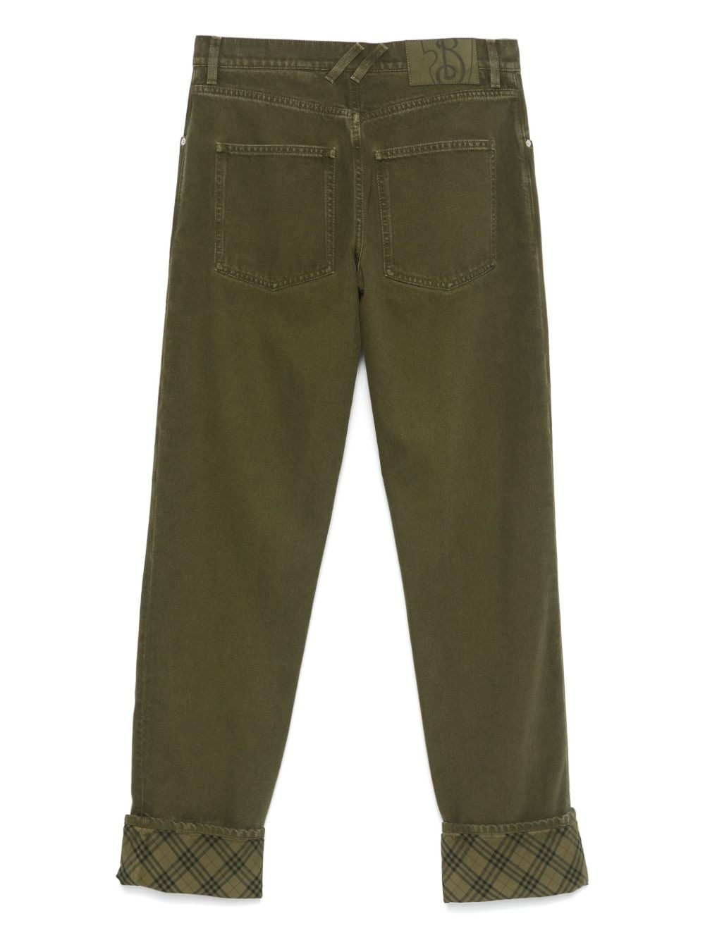 turn-up hem jeans - 2