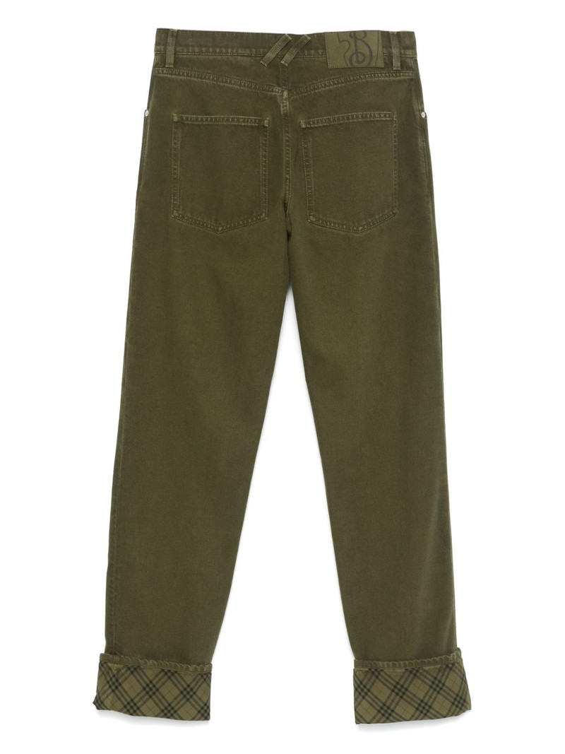 Burberry turn-up hem jeans outlook