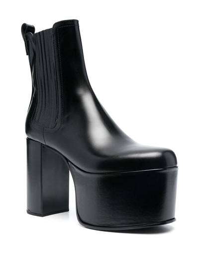 Valentino 130mm leather ankle boots outlook