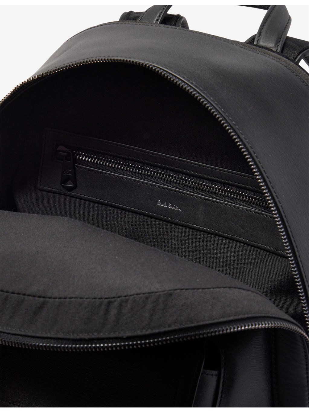 Embossed leather backpack - 6