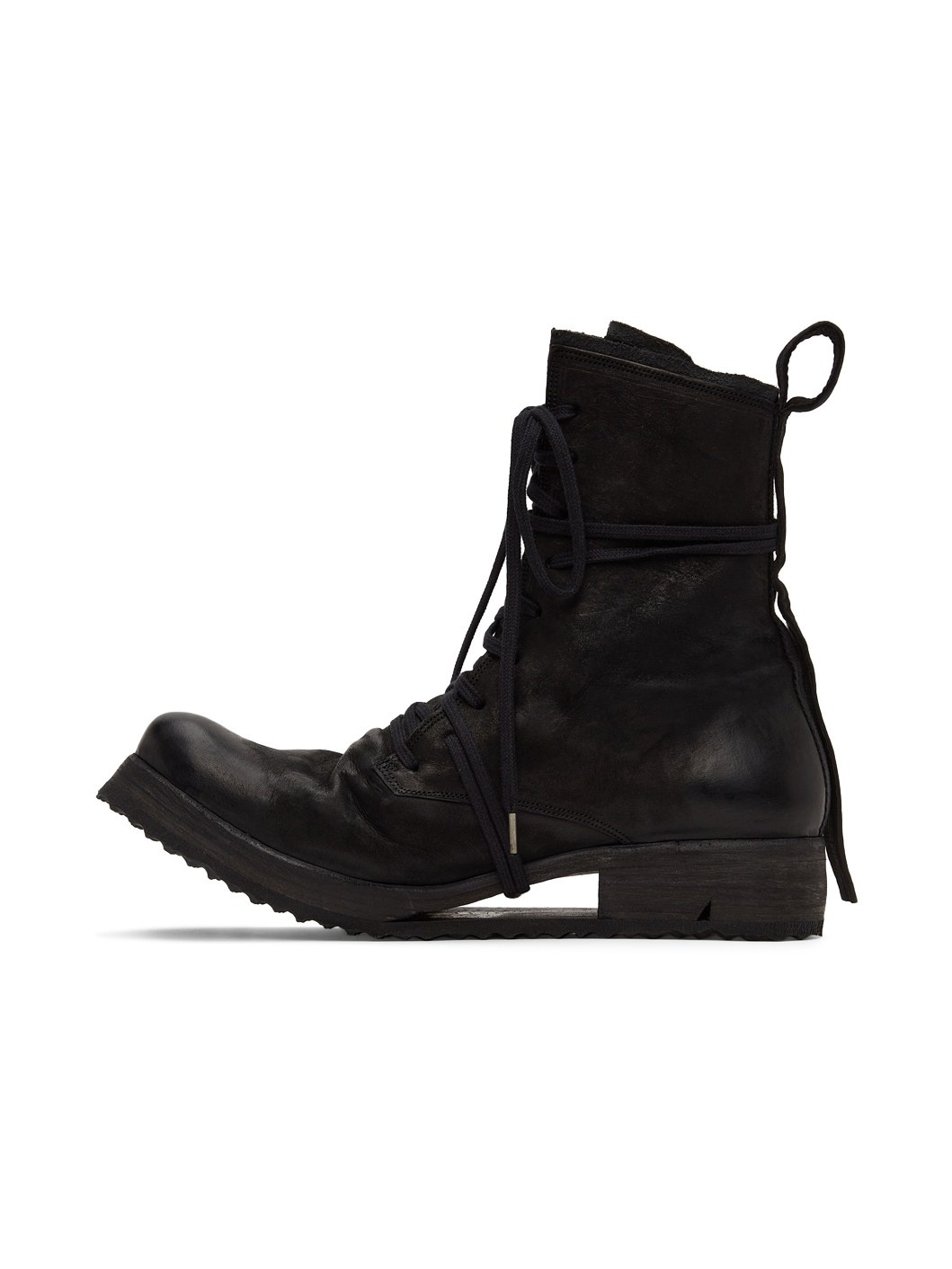 Black Lace-Up Boots - 3