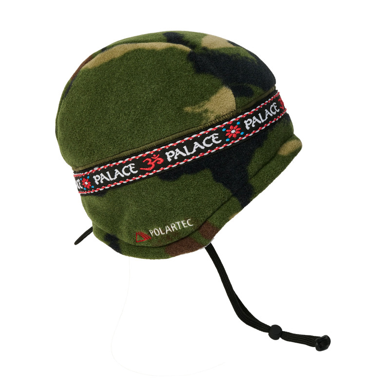 PALACE POLARTEC OM EARFLAP BEANIE WOODLAND DPM outlook