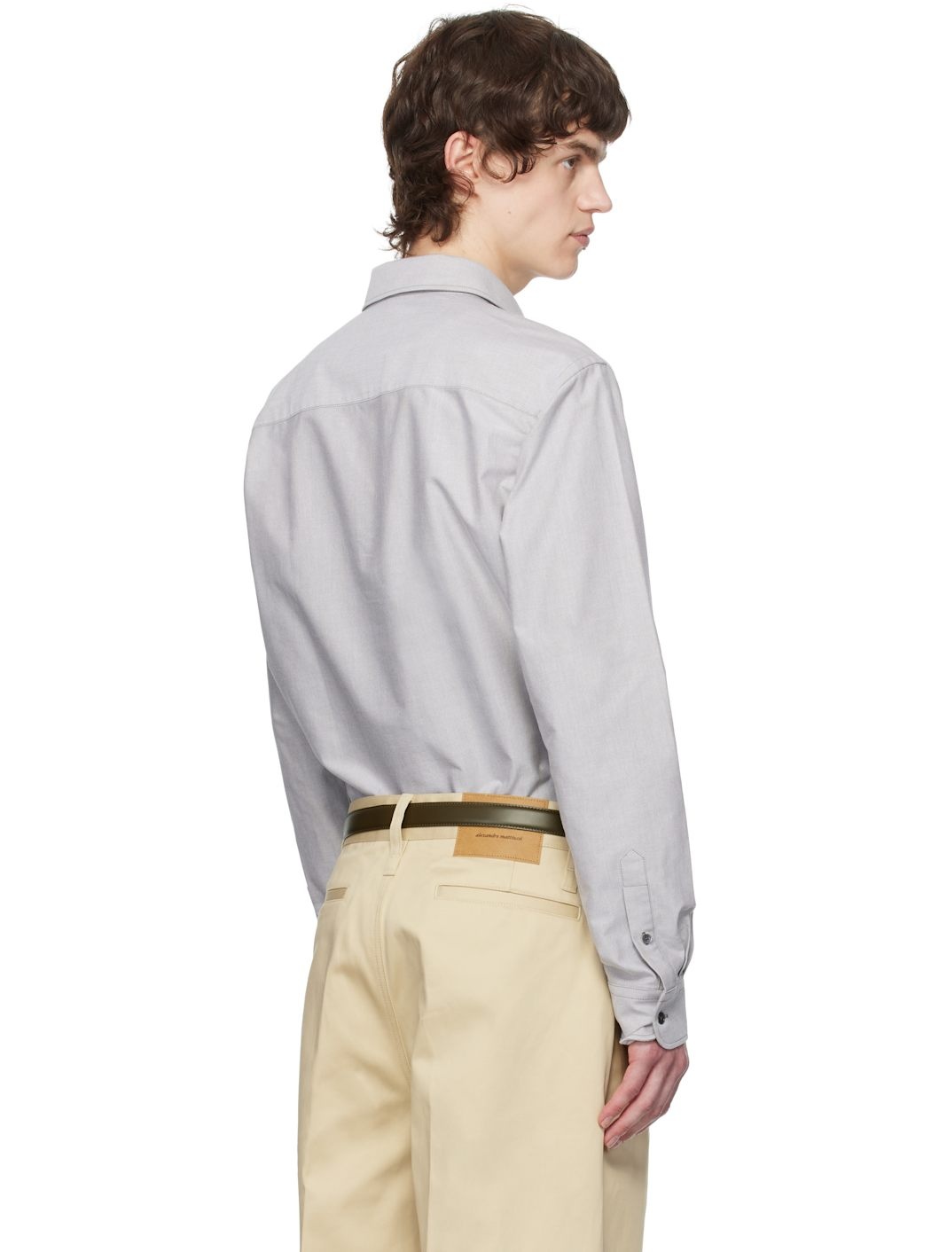 Gray Cotton Button-Down Ami de Coeur Shirt - 3