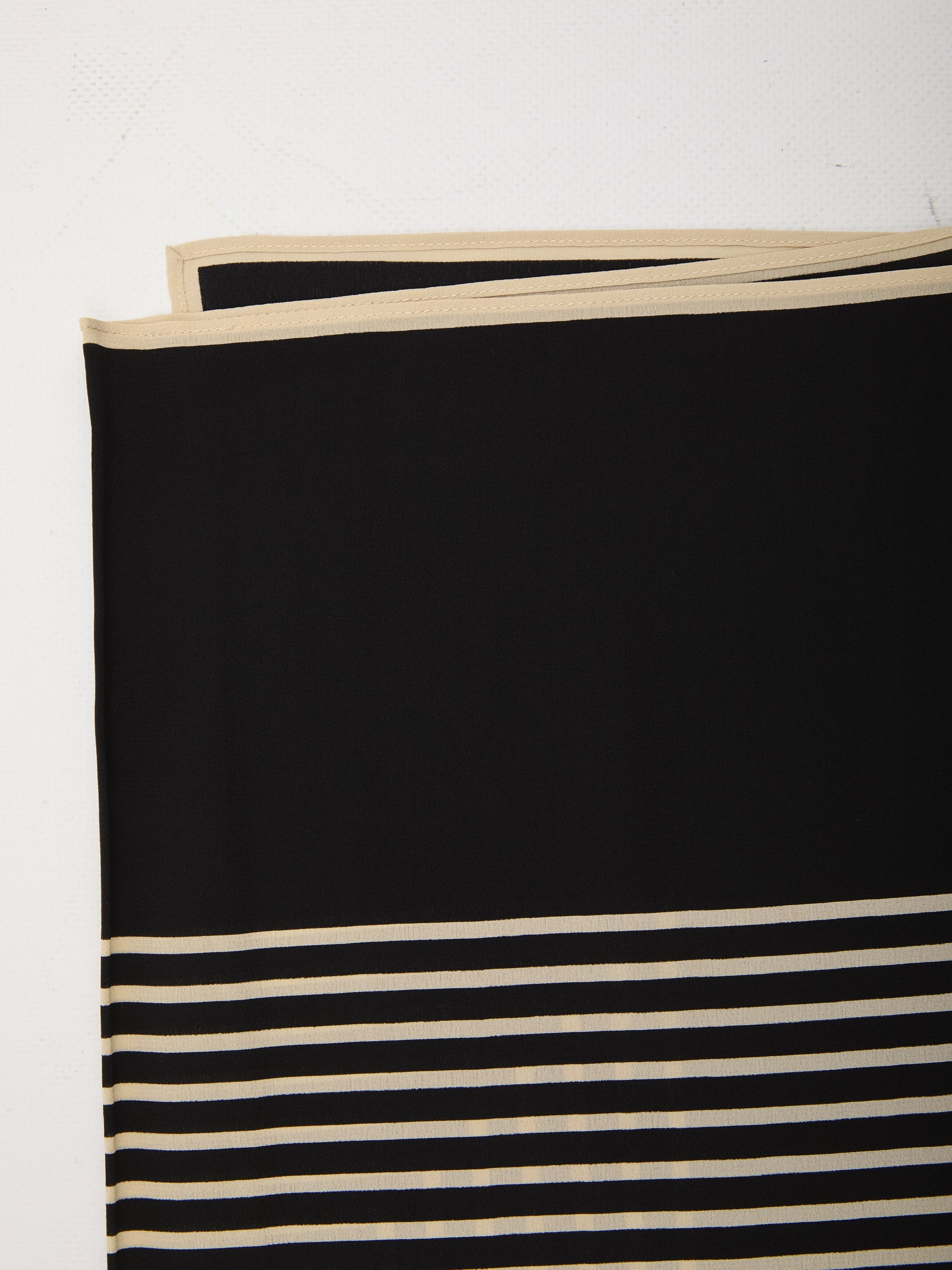Toteme Centered Monogram Scarf In Black - 2