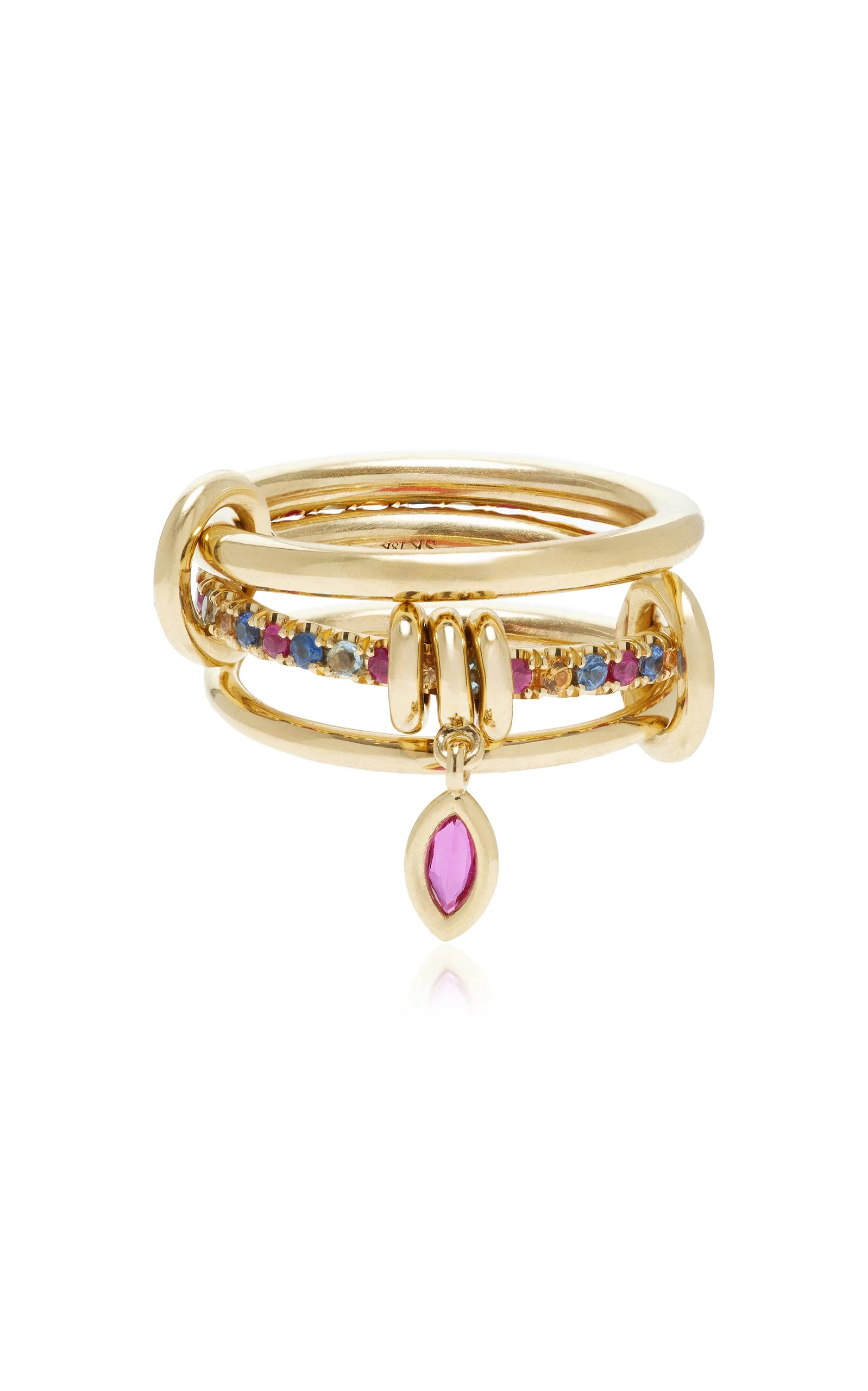 Exclusive La Isla 18K Yellow Gold Piera Marquise Ring multi - 1
