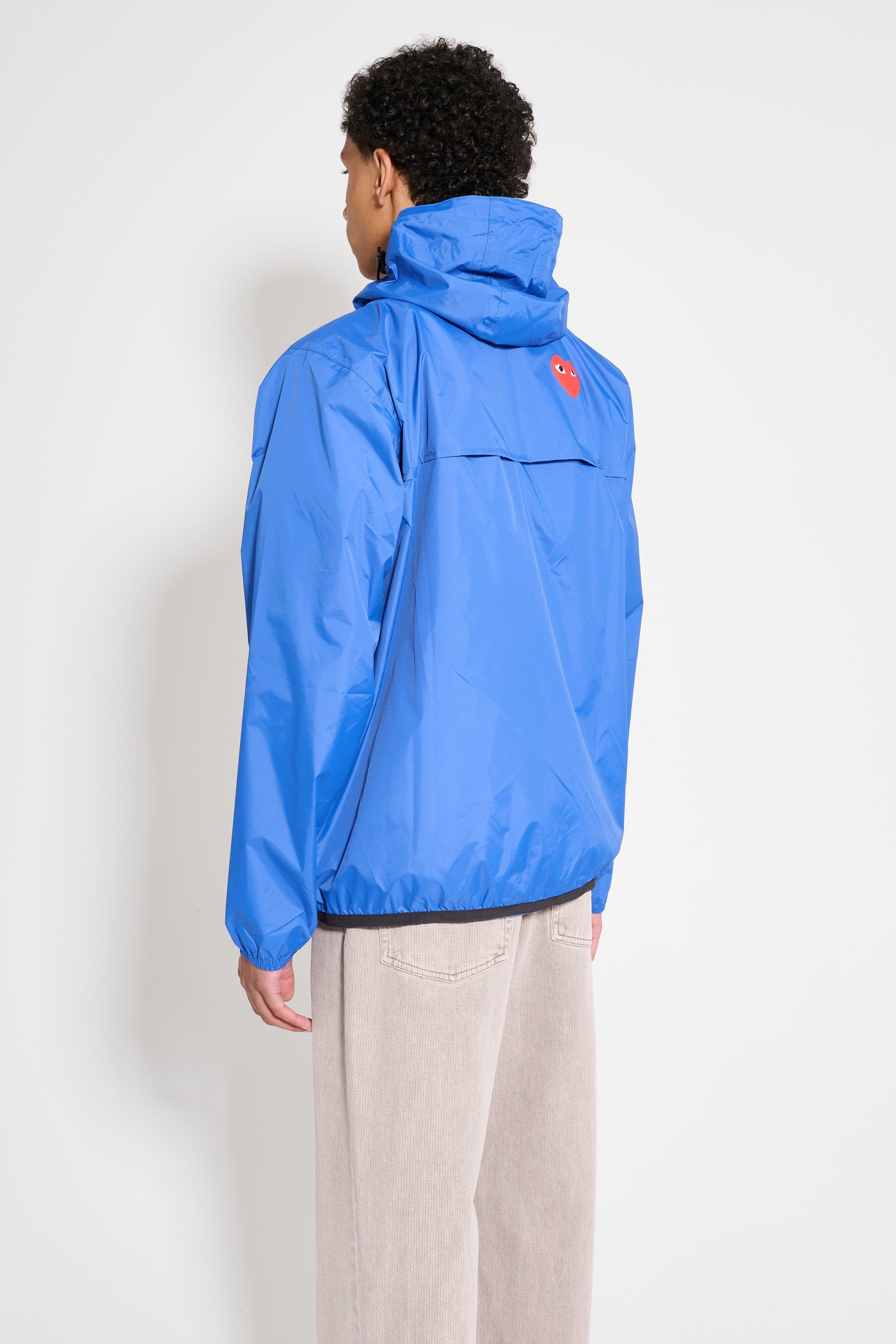 COMME DES GARÇONS PLAY X K-WAY LEON HALF ZIP JACKET  BLUE - 3