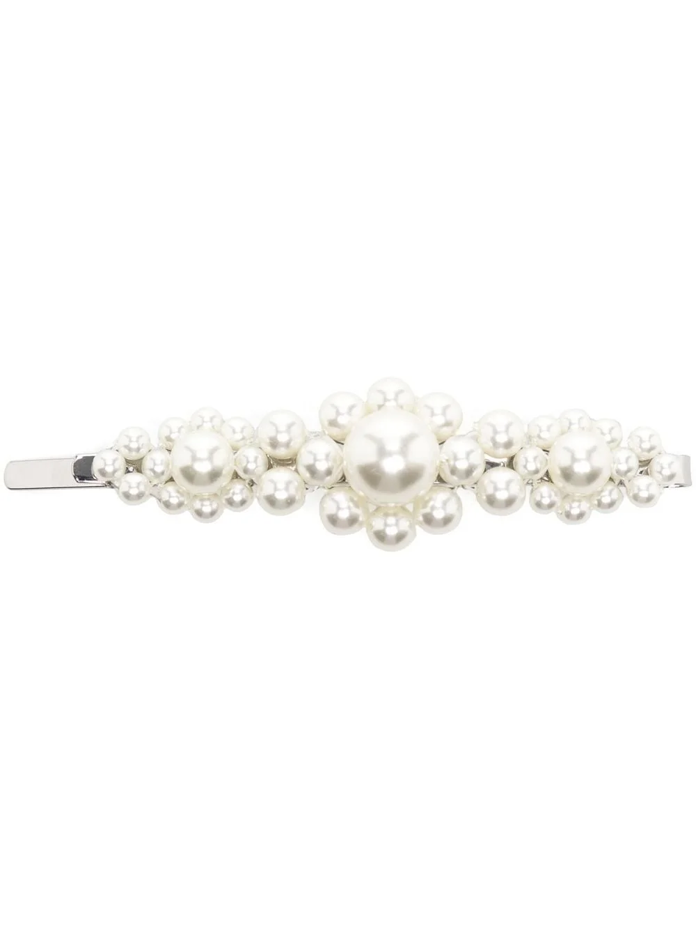 pearl-embellished hair clip - 1