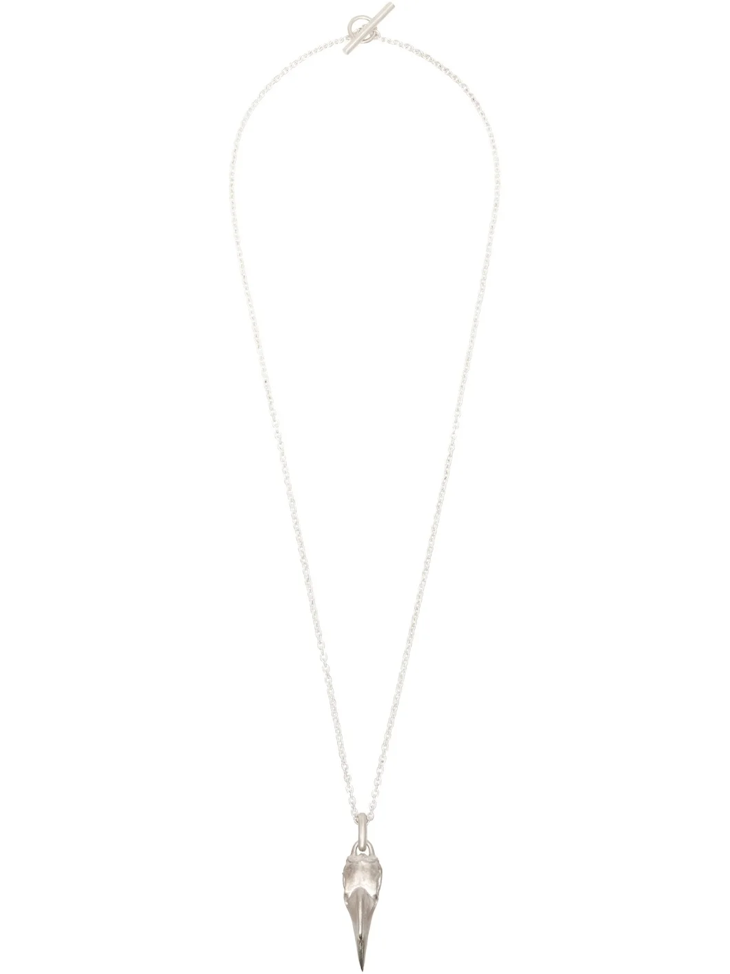 Miniature Wrinkled Hornbill Skull Necklace - 1