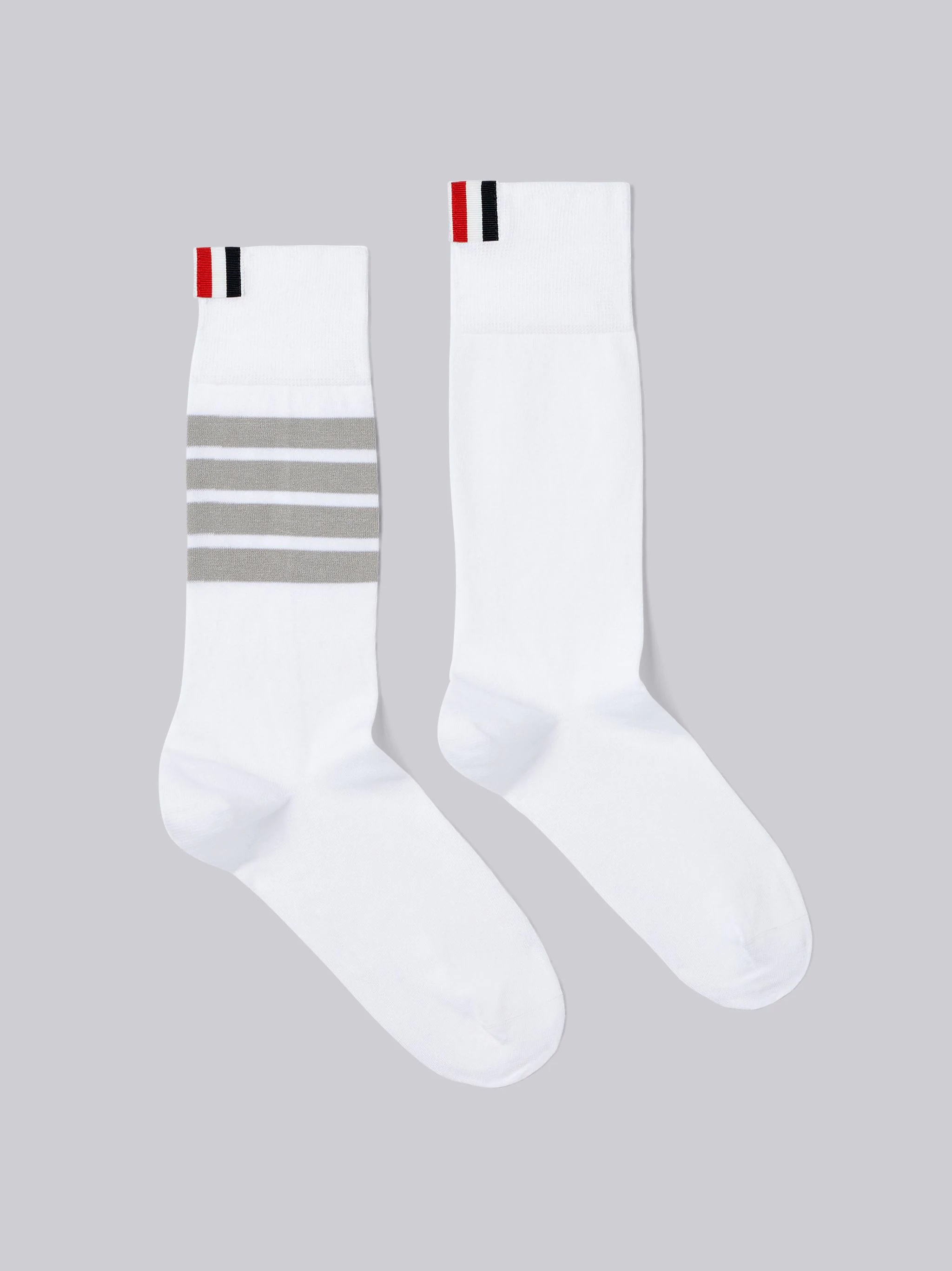 4-bar stripe mid calf socks - 1