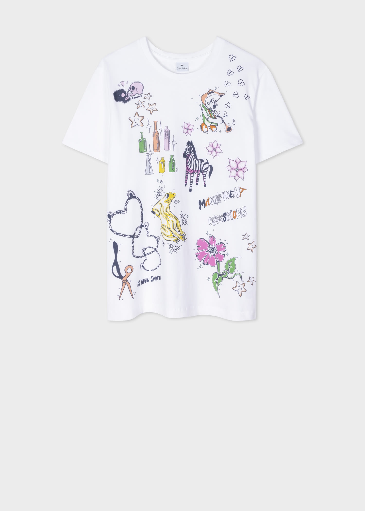 Cotton 'Stickers' T-Shirt - 1