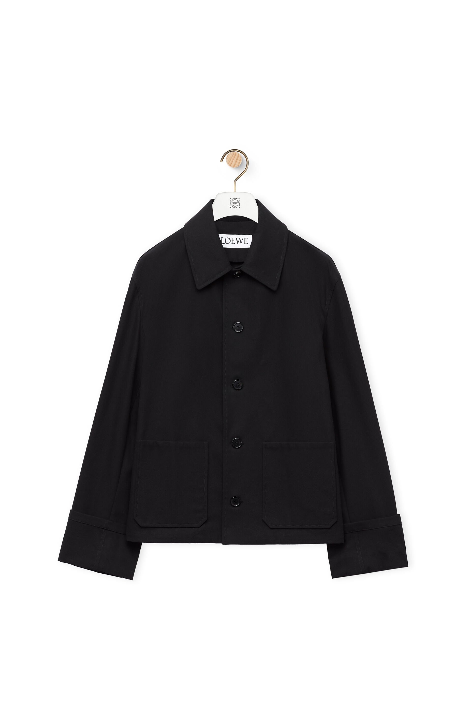 Fisherman turn-up jacket in cotton - 1