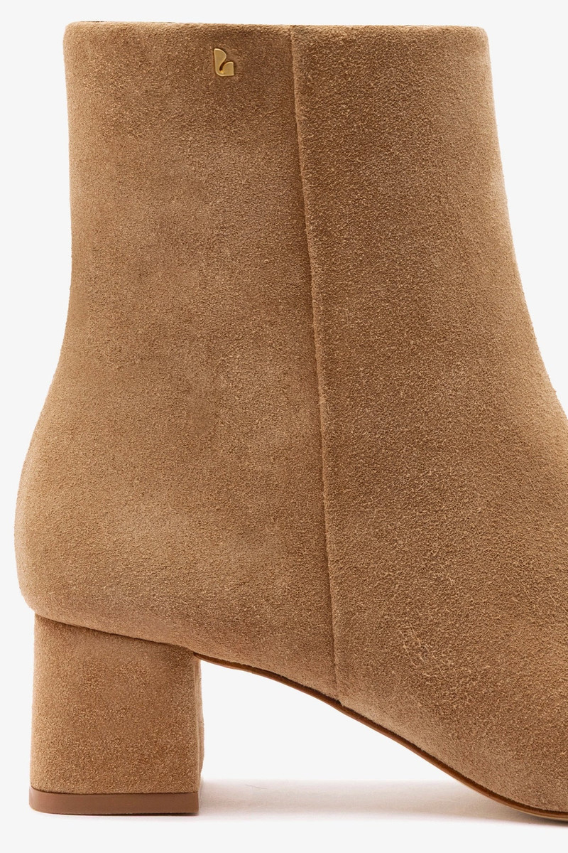Mini Edie Boot In Peanut Suede 5