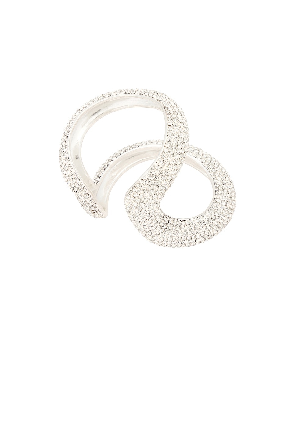 Crystal Link Cuff Bracelet - 2