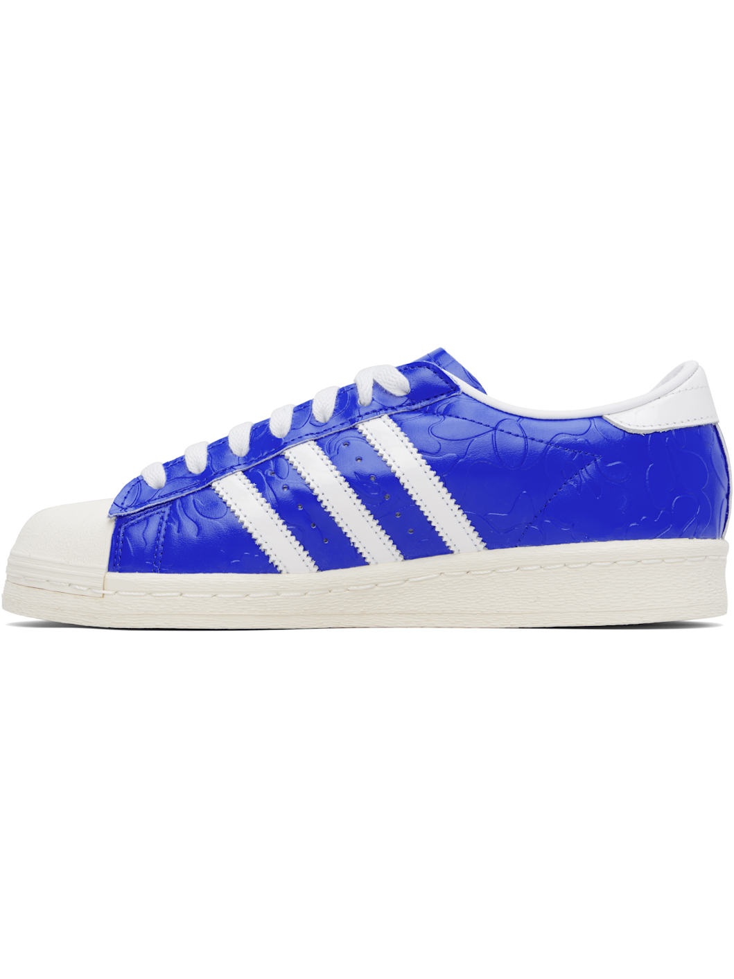 Blue & White adidas Originals Edition SSTR Sneakers - 3