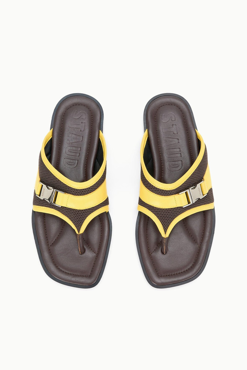 STAUD KACEY THONG ESPRESSO LEMON 5