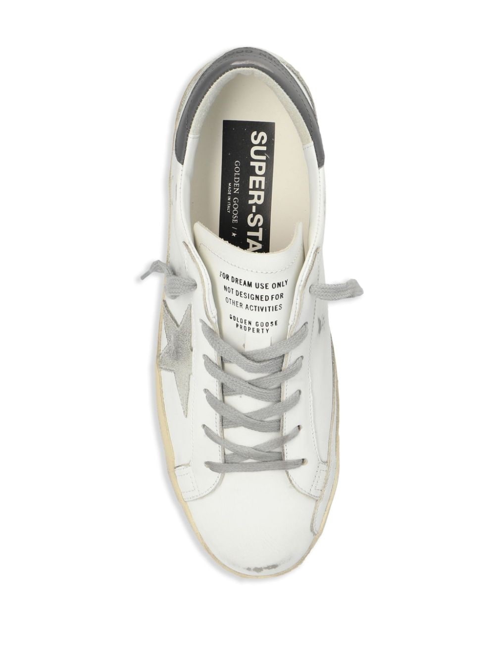 Super-star distressed leather sneakers - 4