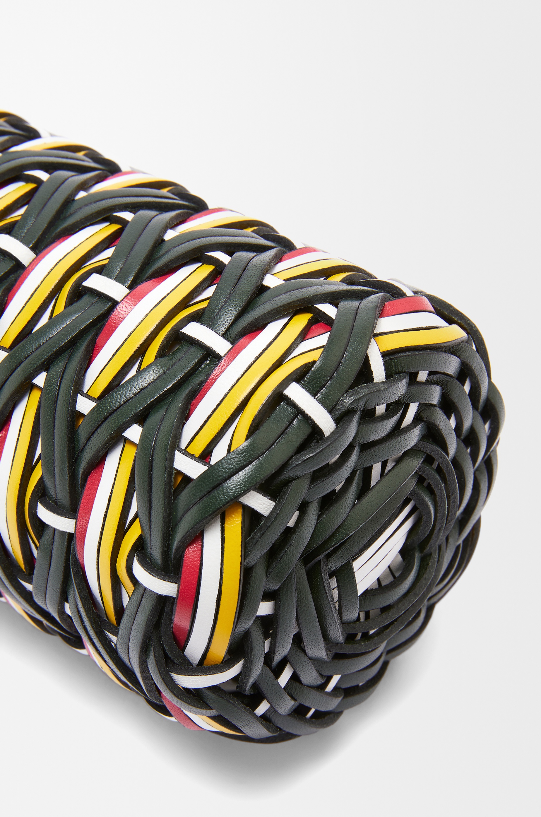 Braided bottle in aluminium and calfskin - 3