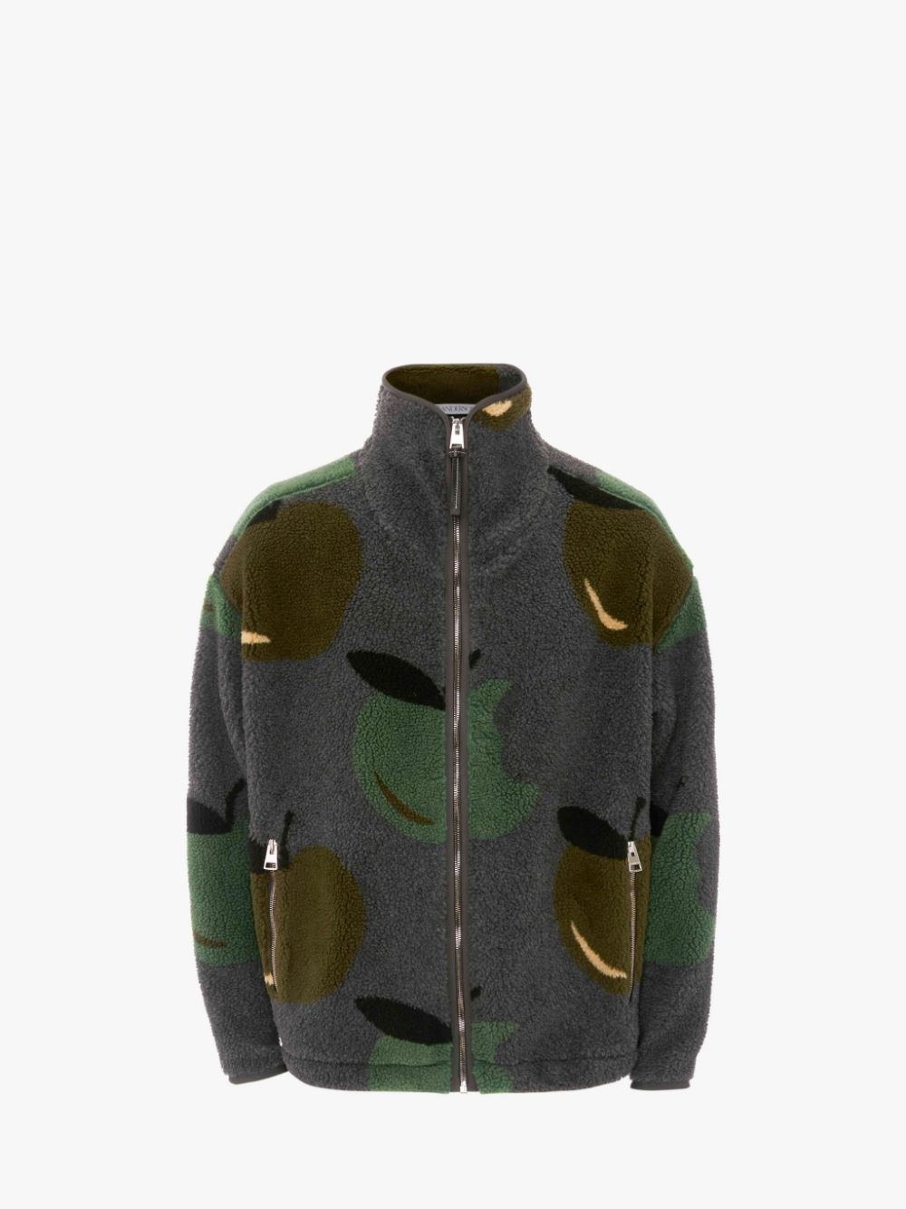 CASUAL ZIP FRONT FLEECE JACKET - 1