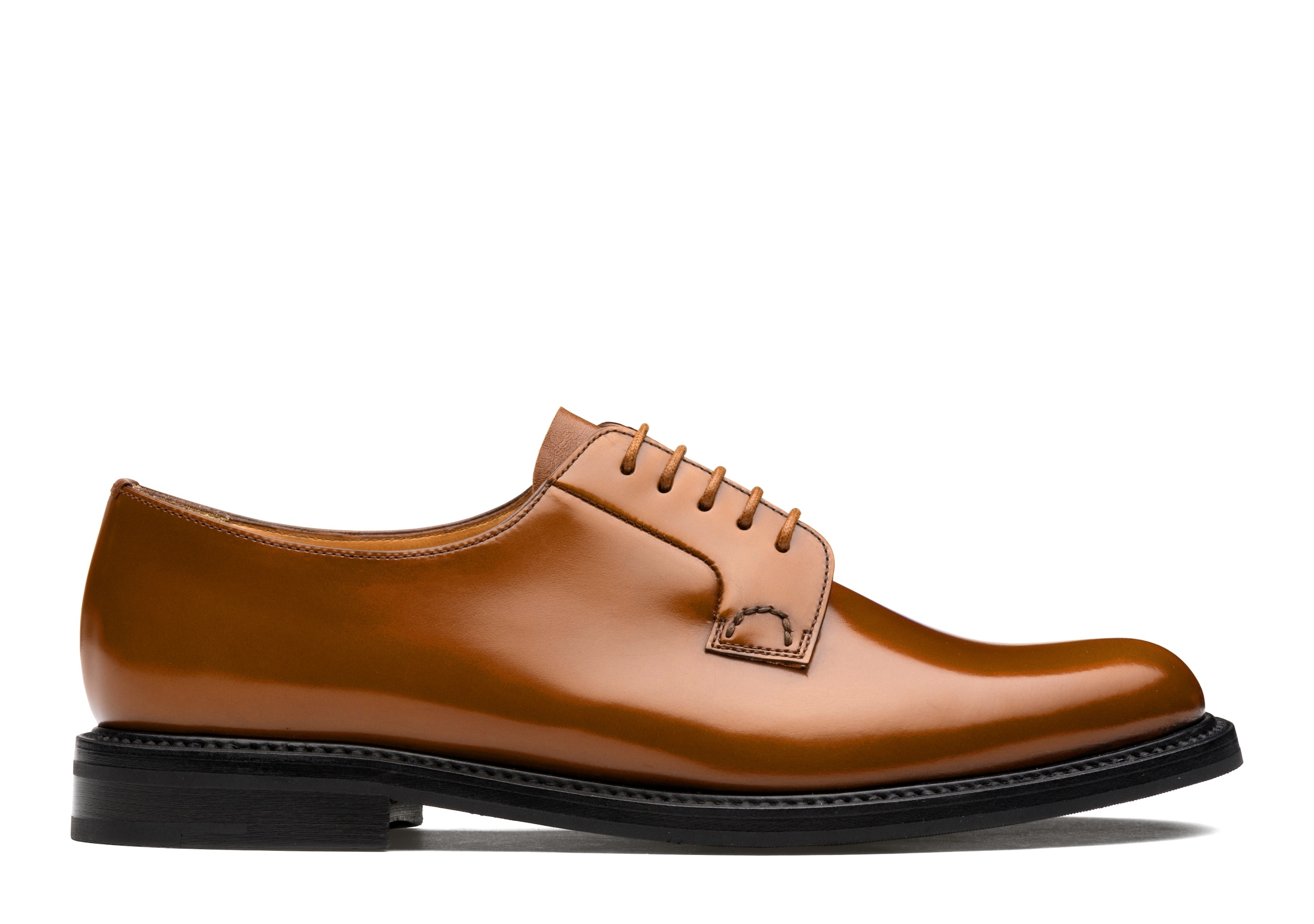 Shannon 2 wr, Brushed calfskin Derby lace-ups Sandalwood