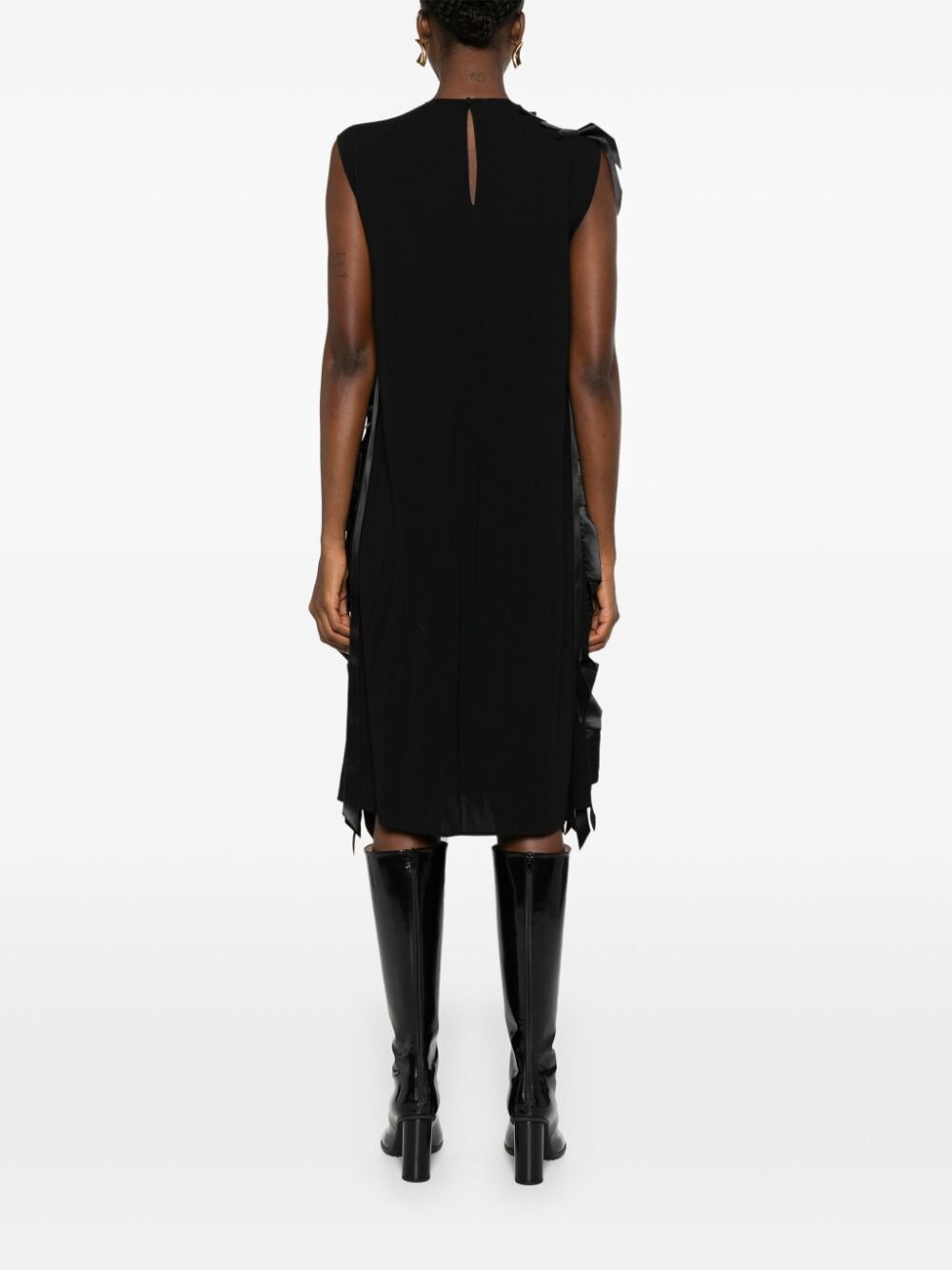Prada Women Abito Midi Con Fiocchi - 4