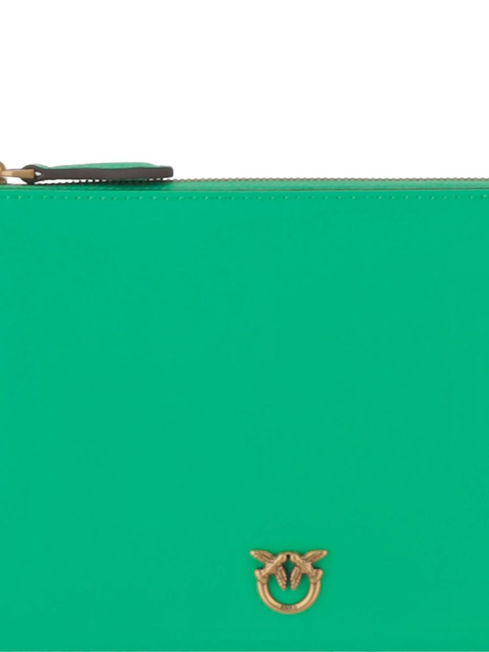 logo-plaque zip clutch bag - 4