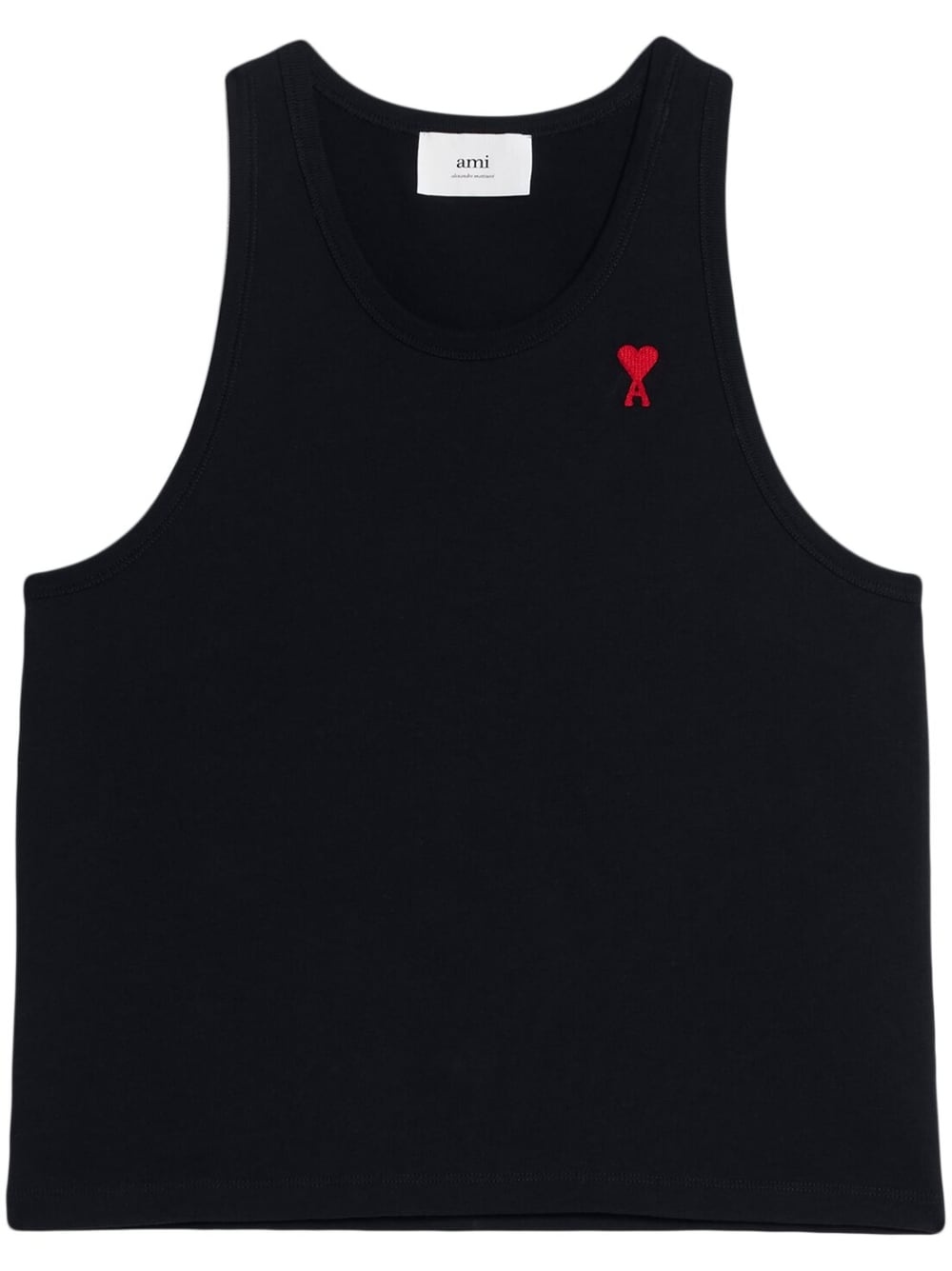 chest embroidered-logo tank top - 1