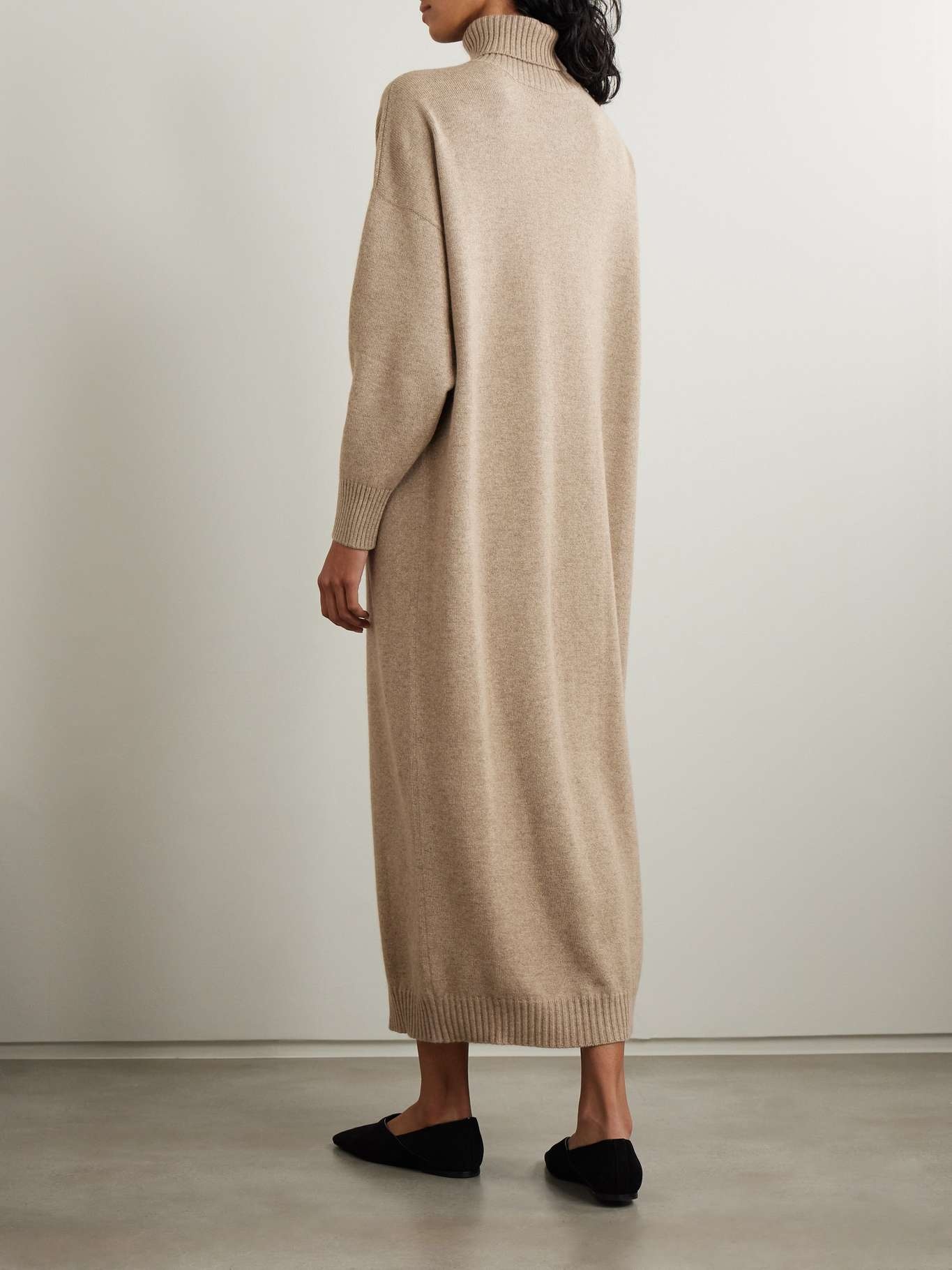 Cashmere turtleneck maxi dress - 3