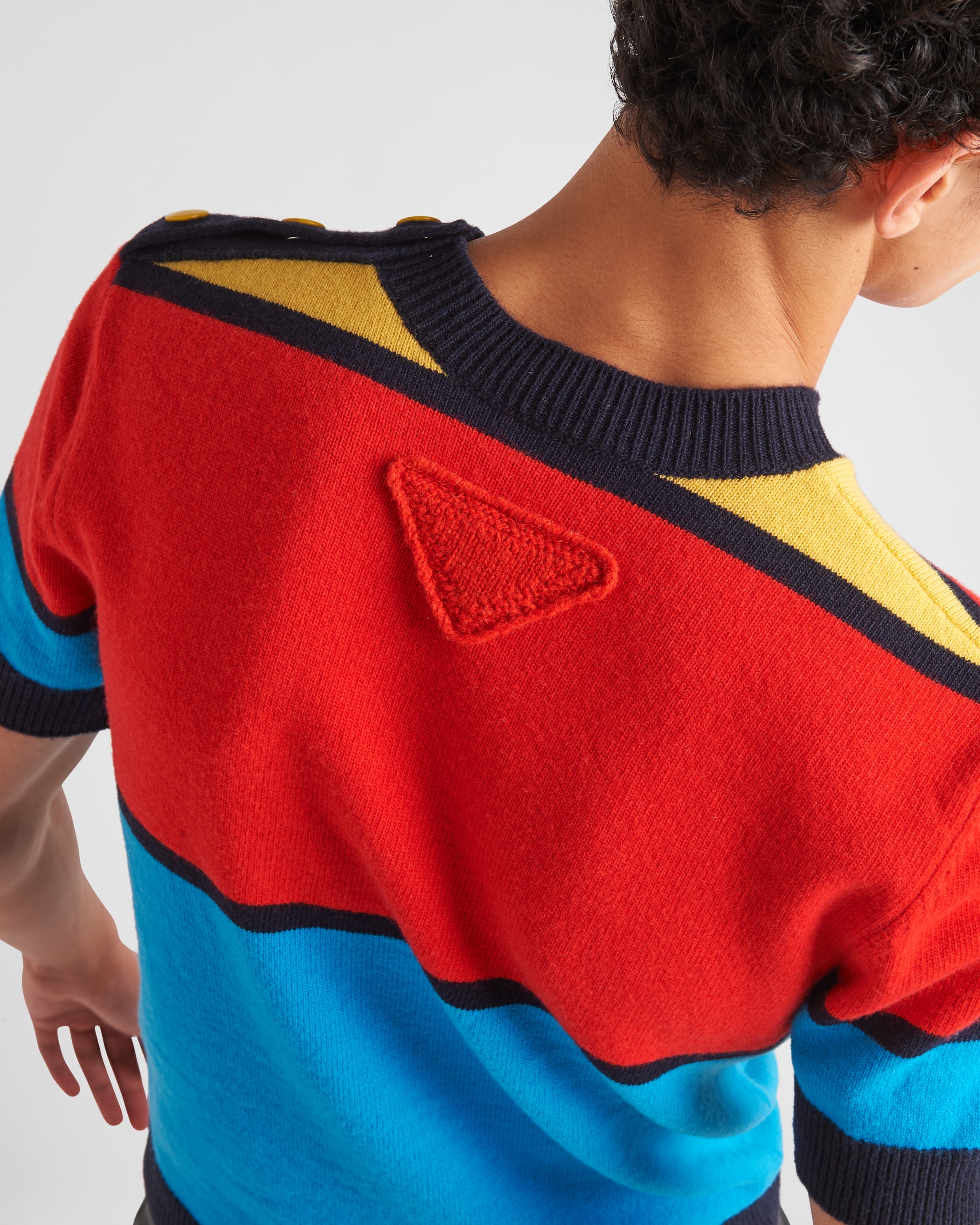 Short-sleeved lambswool sweater - 4
