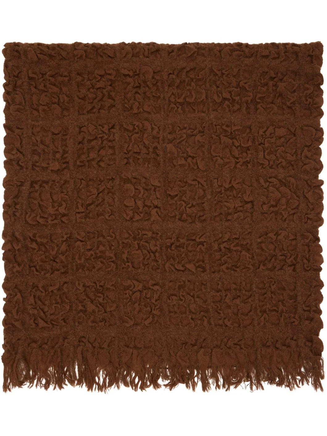 Brown Handwoven Crepe Wrap - 1