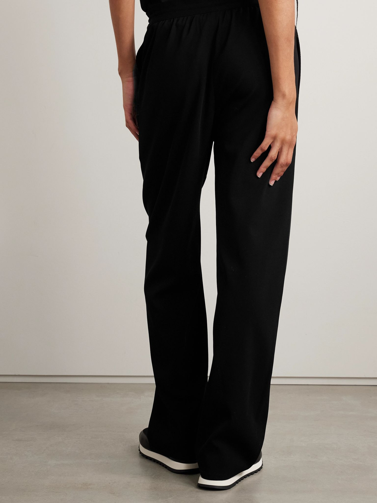 Bonnette wool-blend straight-leg pants Black - 4