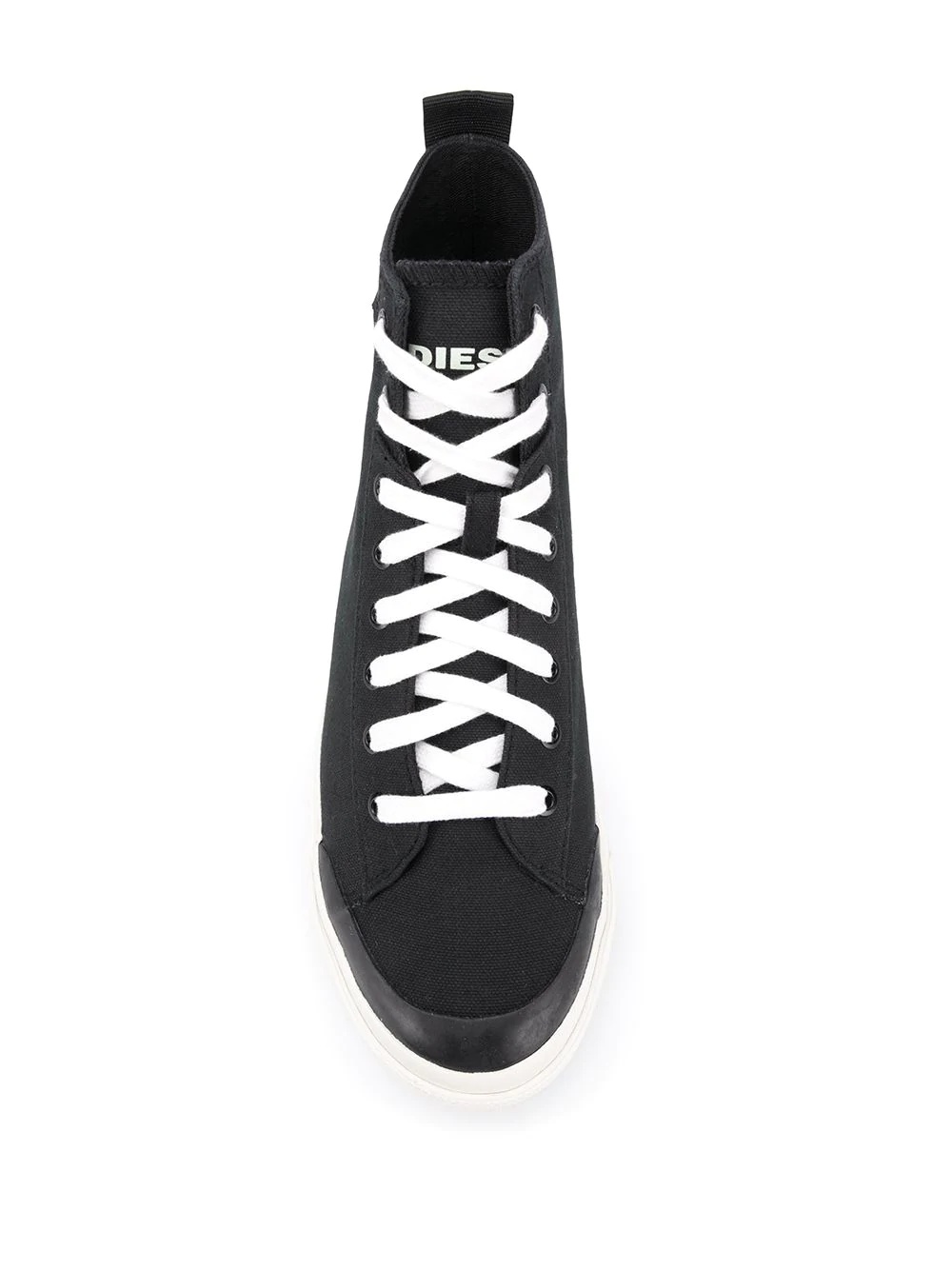 high top logo plaque sneakers - 4