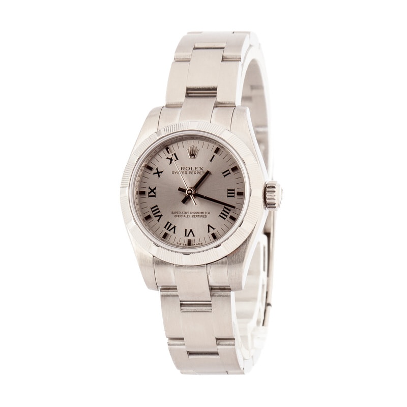 Ladies Rolex Oyster Perpetual 176210 Roman Dial - 2