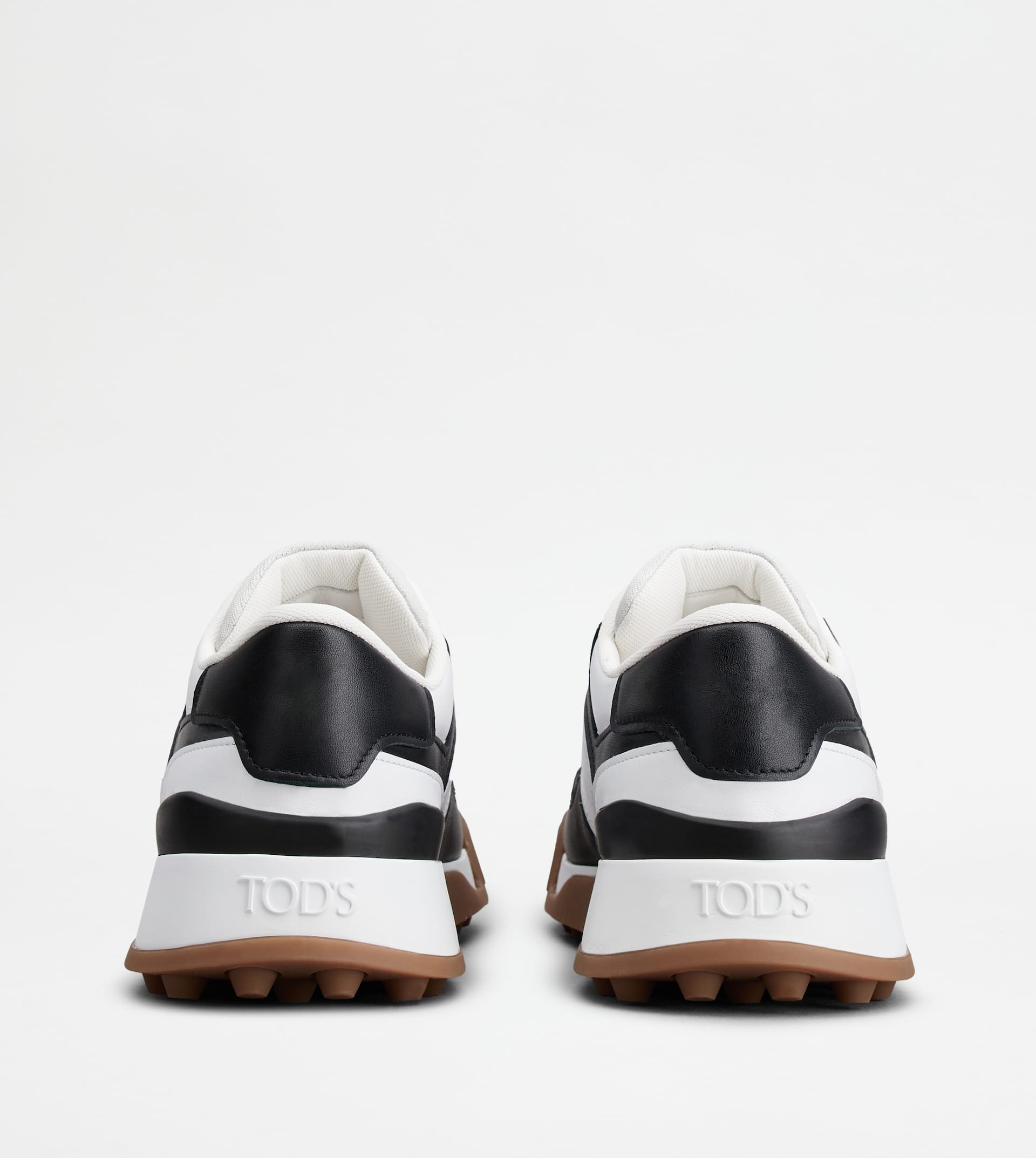 TOD'S SNEAKERS IN LEATHER - WHITE, BLACK - 2