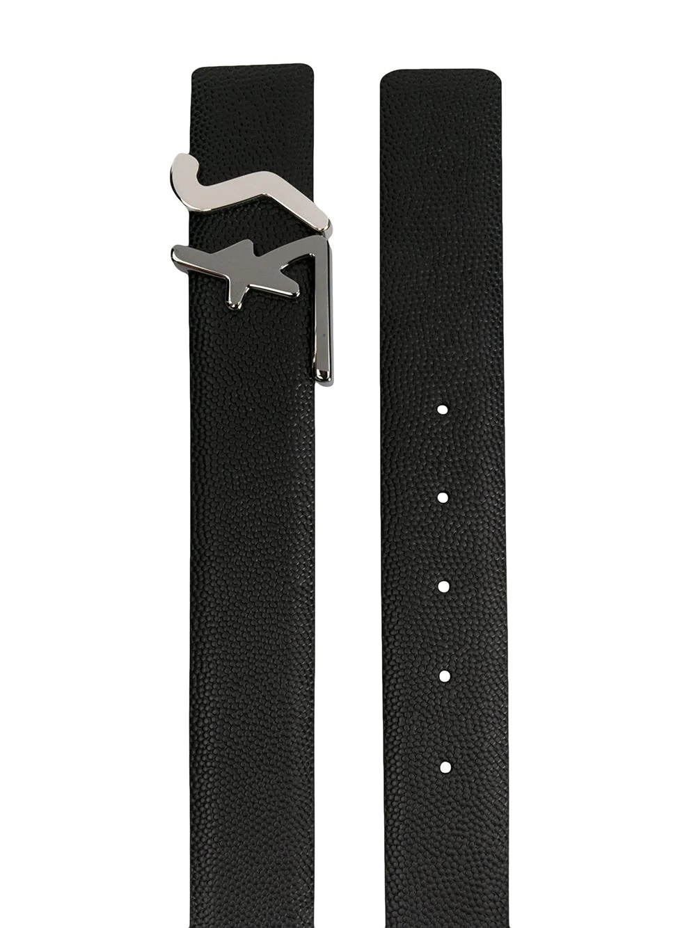 logo buckle belt - 2