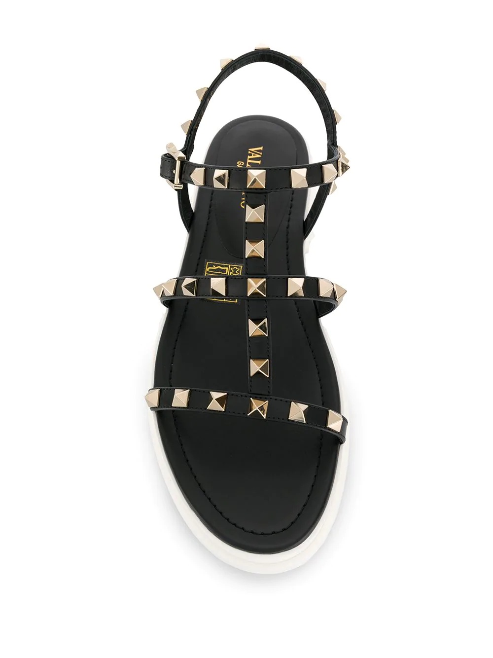 Rockstud platform sandals - 4