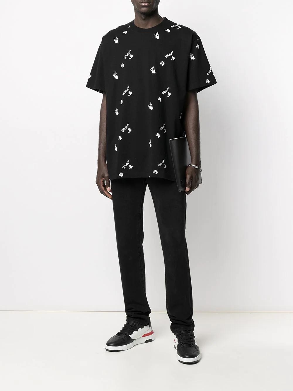 all-over logo-print T-shirt - 3