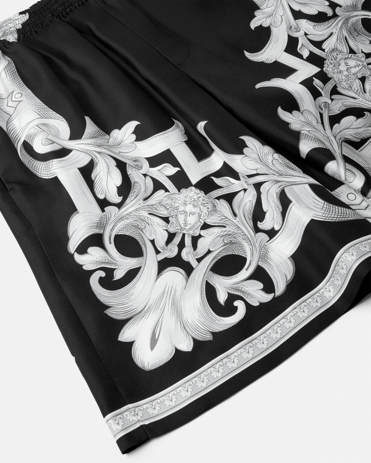 Architectural Baroque Silk Shorts - 2