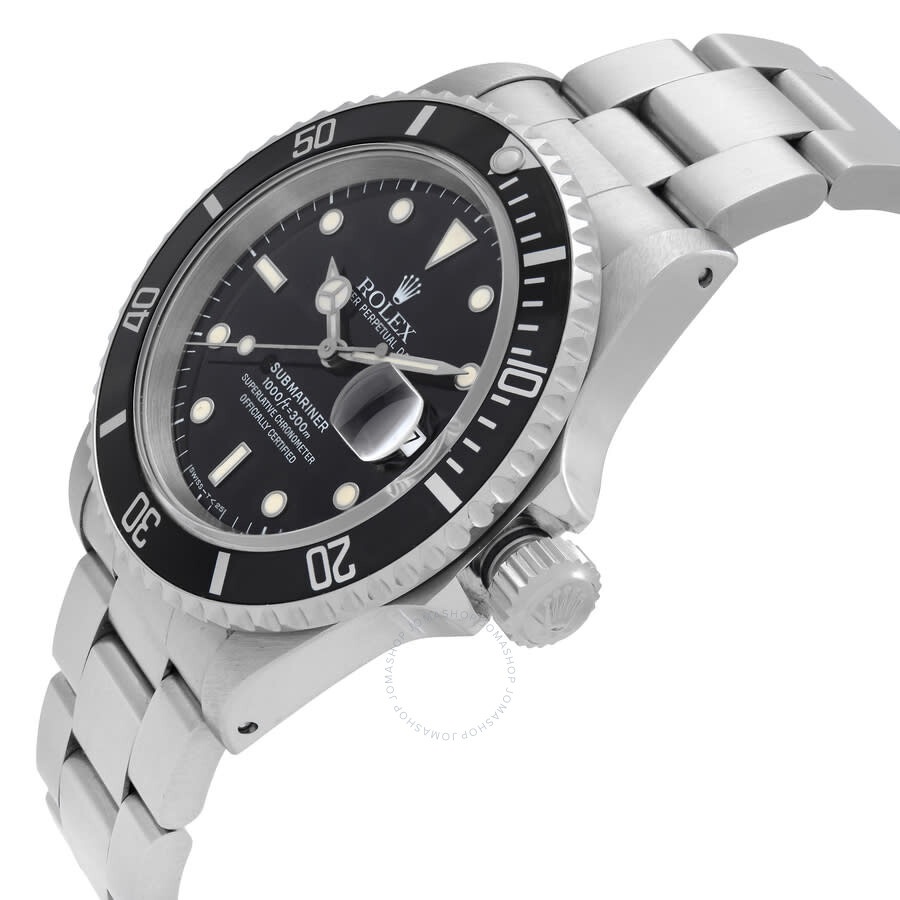 Pre-owned Rolex Submariner Automatic Chronometer Black Dial Men's Watch 16610 BKSO - 3