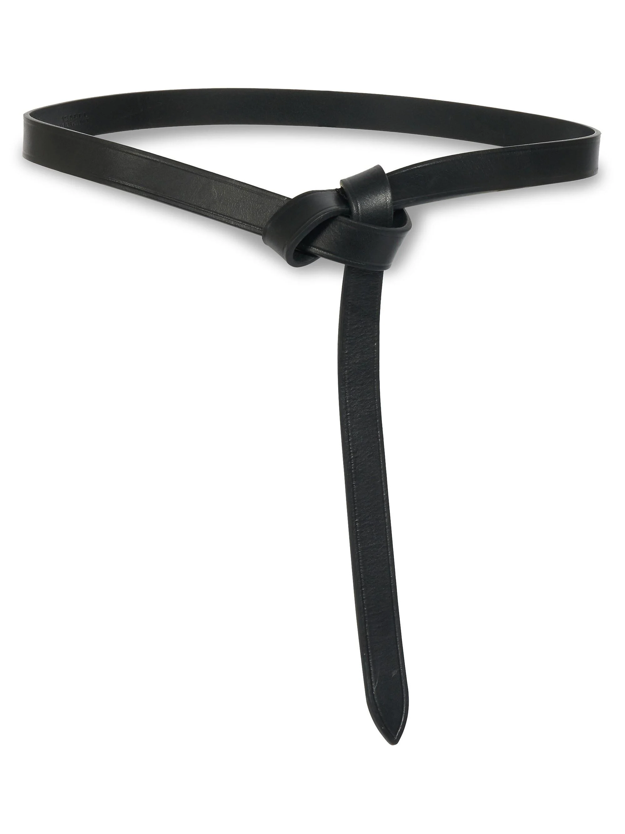 Women's Kirka Leather Wrap Belt - Black - 1