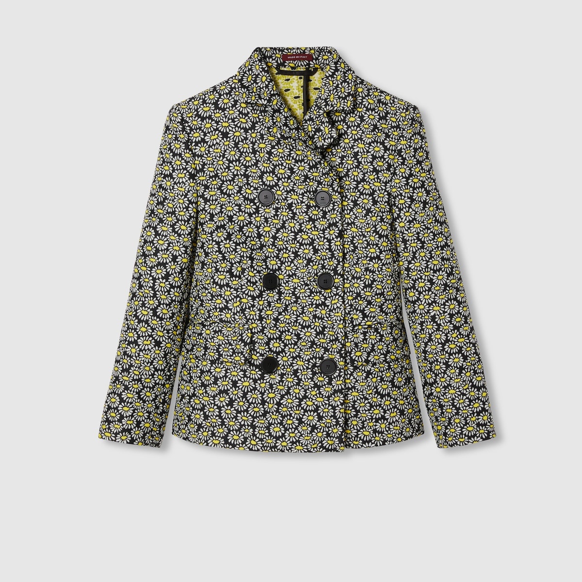 Floral crêpe jacquard jacket - 1