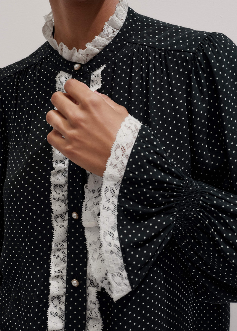 Lace Trim Blouse 3