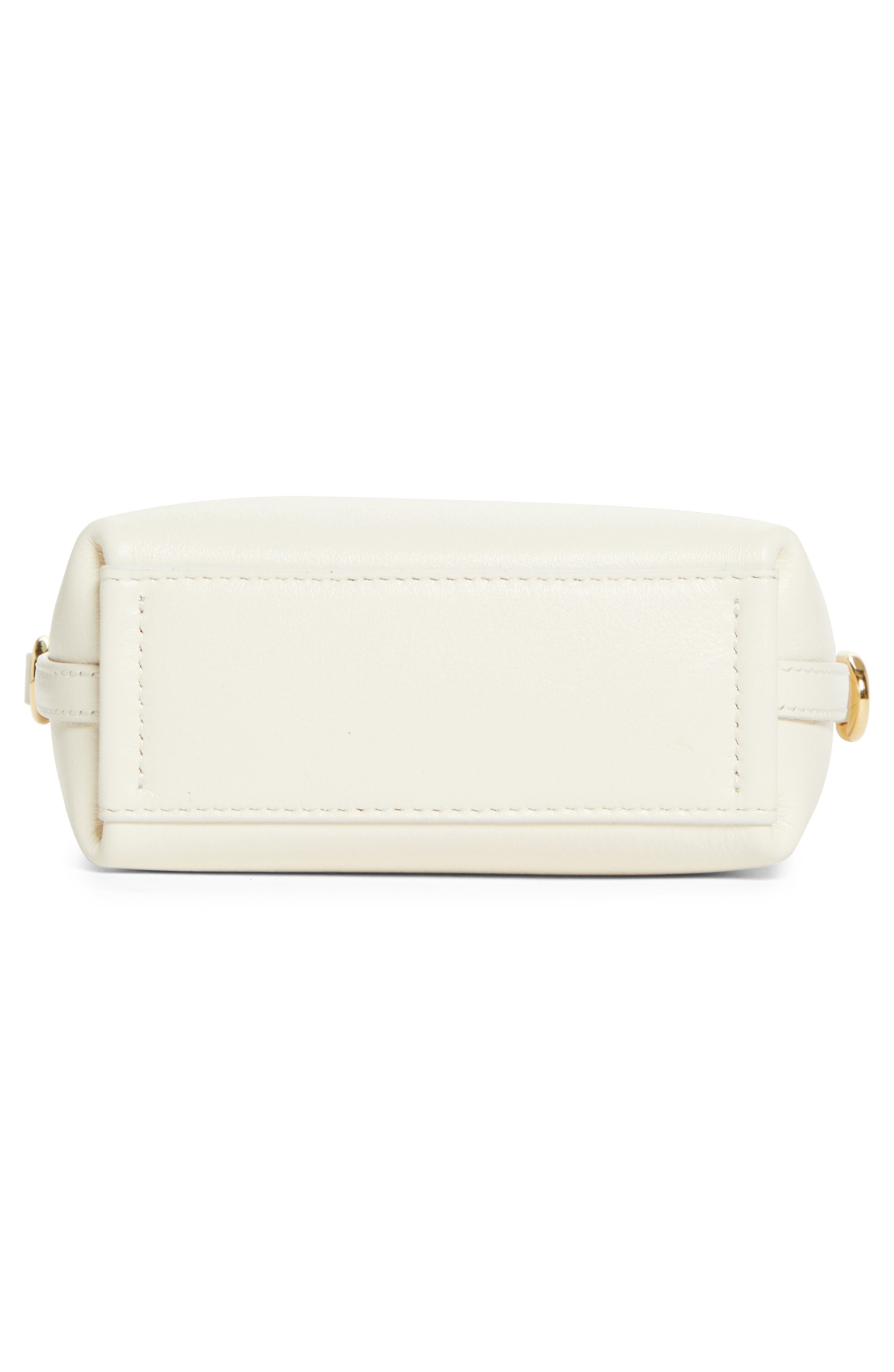 Givenchy Voyou Leather Pouch Crossbody Bag in Ivory at Nordstrom - 7